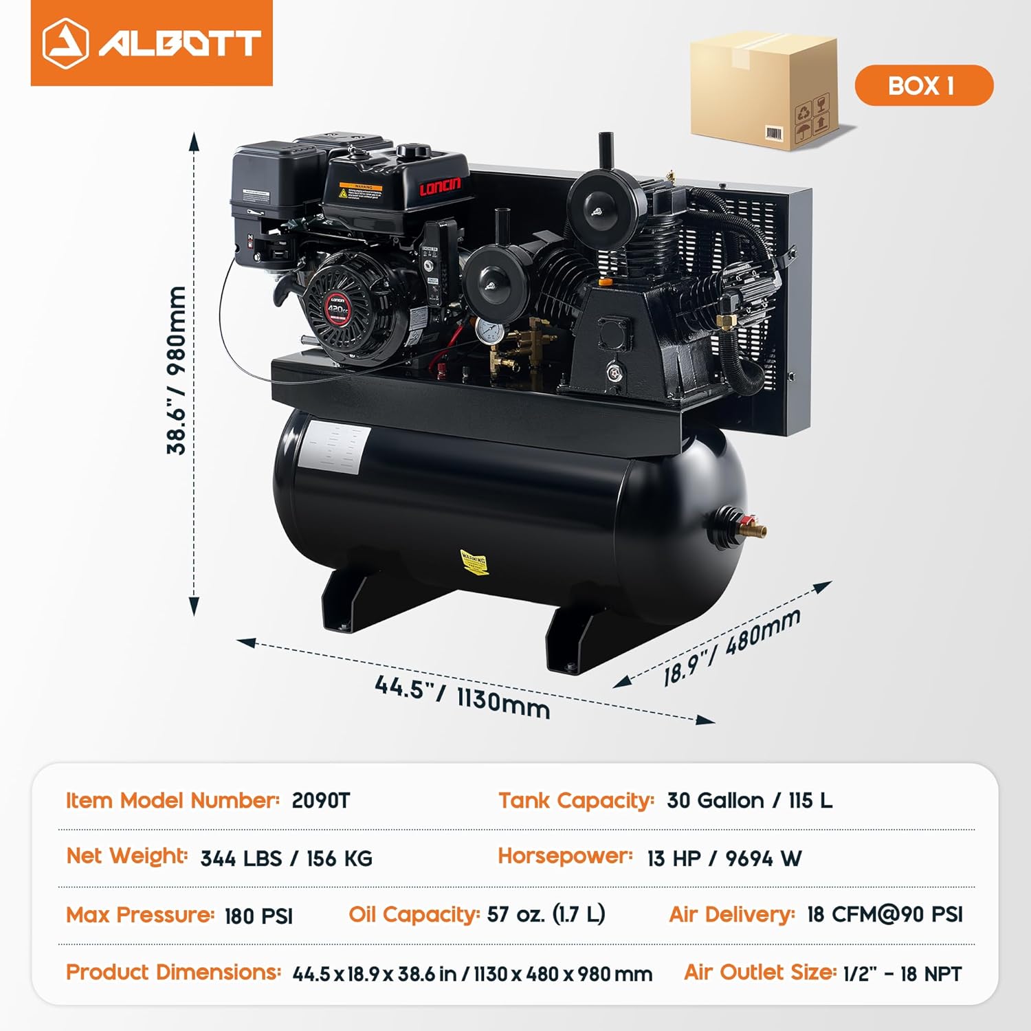 Albott 13HP gas air compressor review, Albott air compressor review and rating, is Albott 13HP gas compressor worth buying, Albott gas compressor review pros cons, Albott 13HP compressor honest opinion, Albott AIC001 compressor review verdict unboxing and complete package contents