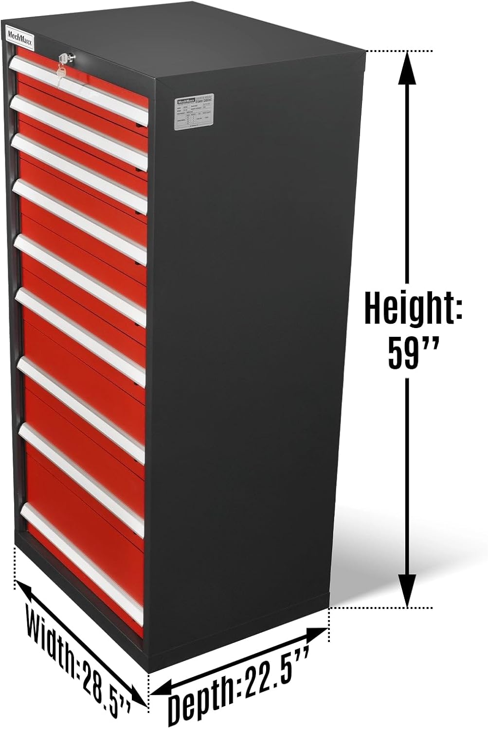 MechMaxx MD59B9 review showing key features including the steel construction and powder coated finish
