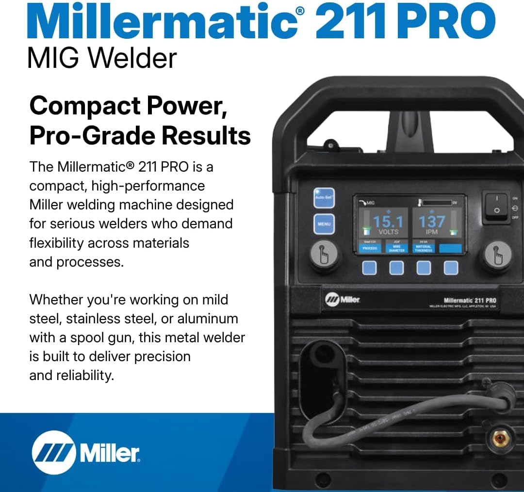 Millermatic 211 PRO MIG welder review,Millermatic 211 PRO MIG welder review and rating,is Millermatic 211 PRO worth buying,Millermatic 211 PRO review pros cons,Millermatic 211 PRO review honest opinion,Millermatic 211 PRO review verdict — features that matter in real use