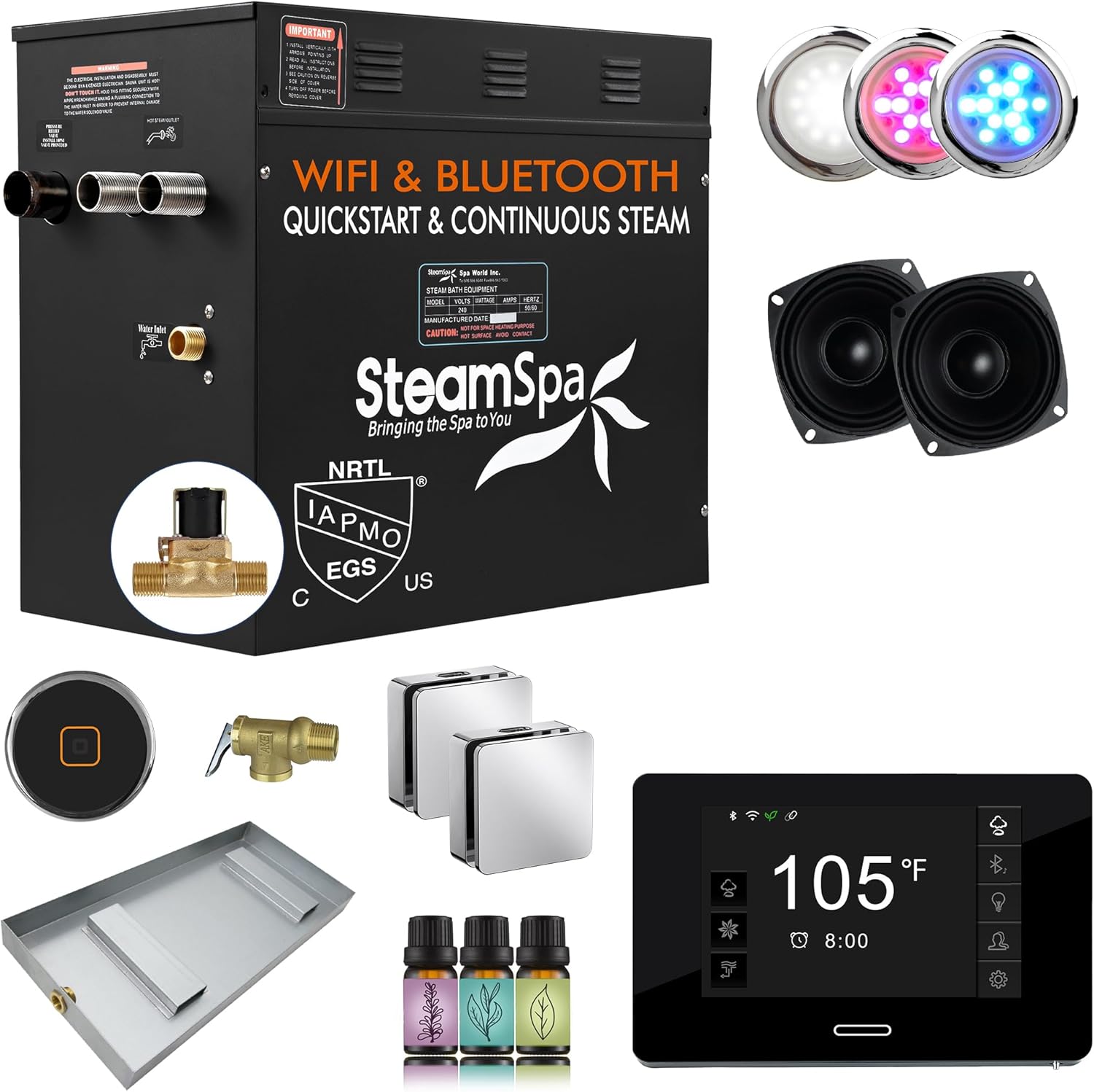SteamSpa Raven Series review unboxing — what is included in the package