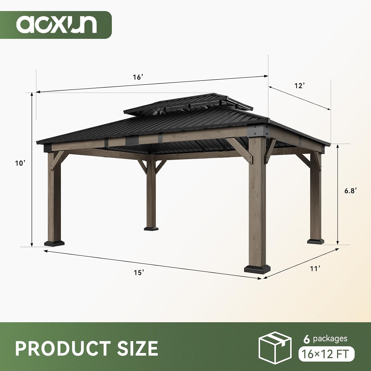 Aoxun 12x16 Cedar Carport Review: Honest Pros & Cons 2 Aoxun 12x16 cedar carport review,Aoxun carport review and rating,is Aoxun carport worth buying,Aoxun 12x16 carport review pros cons,Aoxun cedar carport review honest opinion,Aoxun carport review verdict — design and build quality detail