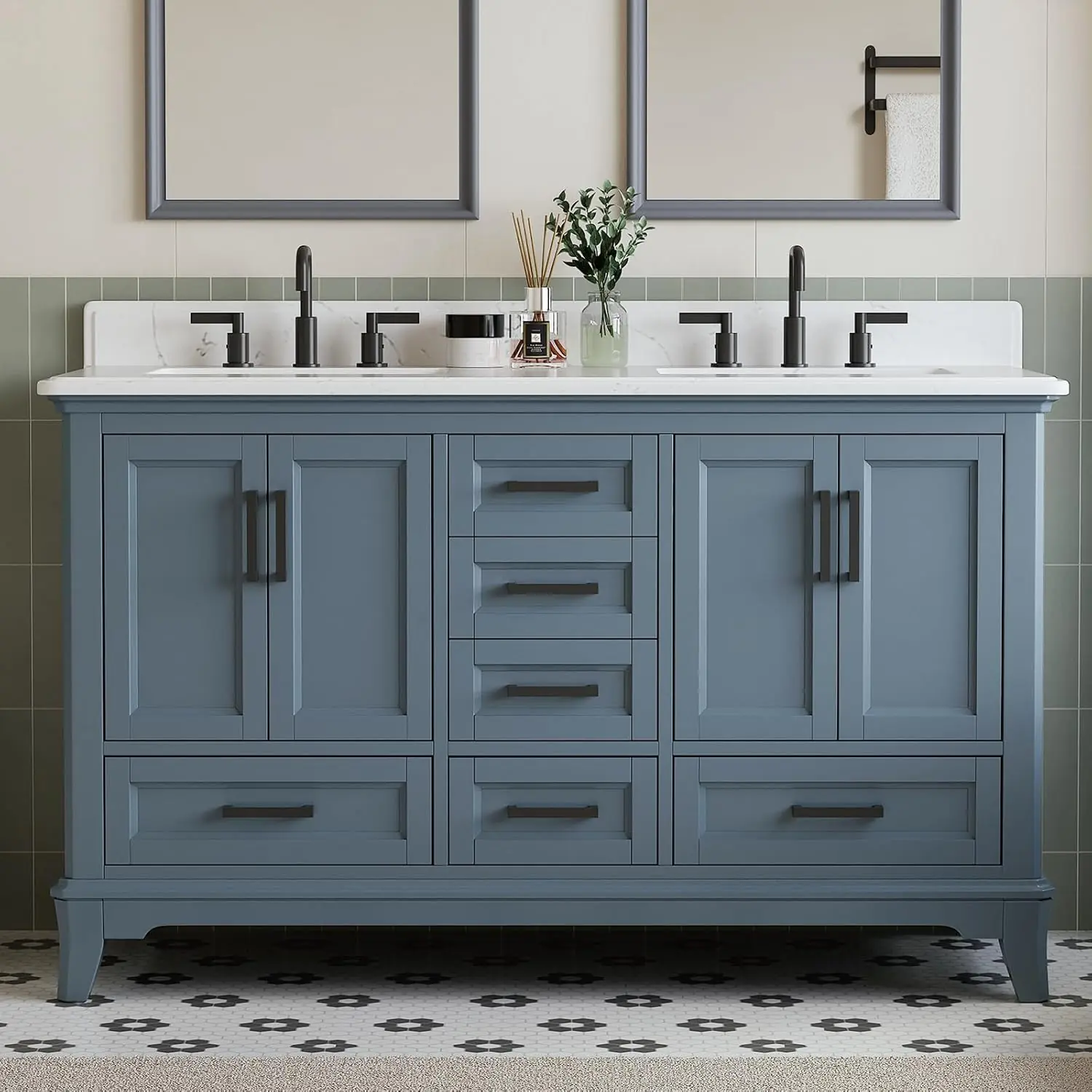 DELUXE LIVING 60 Inch Bathroom Vanity Review: Honest Verdict 1 DELUXE LIVING 60 inch bathroom vanity review,DELUXE LIVING double sink vanity review,60 inch bathroom vanity review and rating,DELUXE LIVING steel blue vanity review,60 inch double sink vanity review pros cons,DELUXE LIVING bathroom vanity honest review — full package contents