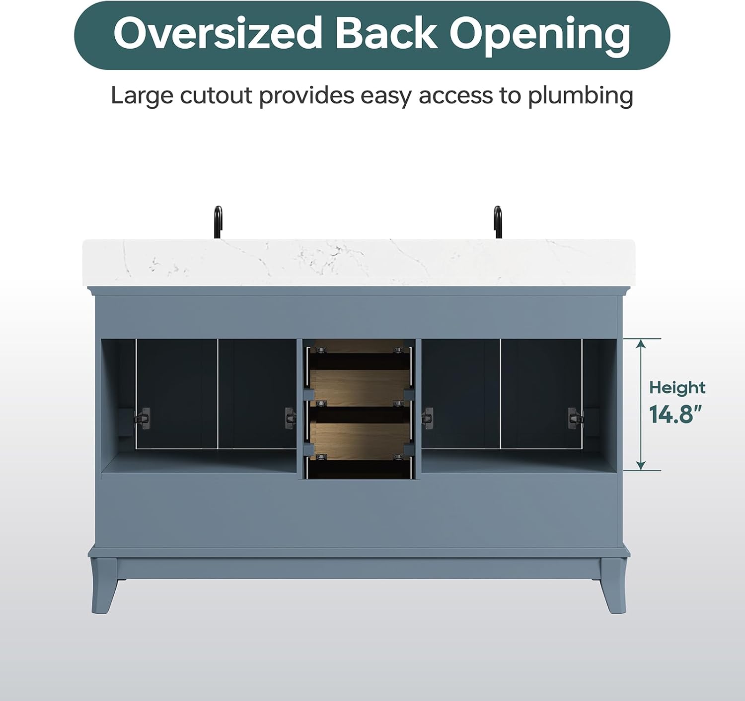 DELUXE LIVING 60 Inch Bathroom Vanity Review: Honest Verdict 2 DELUXE LIVING 60 inch bathroom vanity review,DELUXE LIVING double sink vanity review,60 inch bathroom vanity review and rating,DELUXE LIVING steel blue vanity review,60 inch double sink vanity review pros cons,DELUXE LIVING bathroom vanity honest review — design and build quality detail