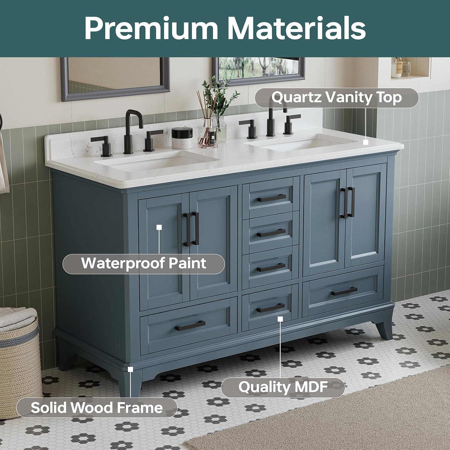 DELUXE LIVING 60 Inch Bathroom Vanity Review: Honest Verdict 3 DELUXE LIVING 60 inch bathroom vanity review,DELUXE LIVING double sink vanity review,60 inch bathroom vanity review and rating,DELUXE LIVING steel blue vanity review,60 inch double sink vanity review pros cons,DELUXE LIVING bathroom vanity honest review — setup process and usability
