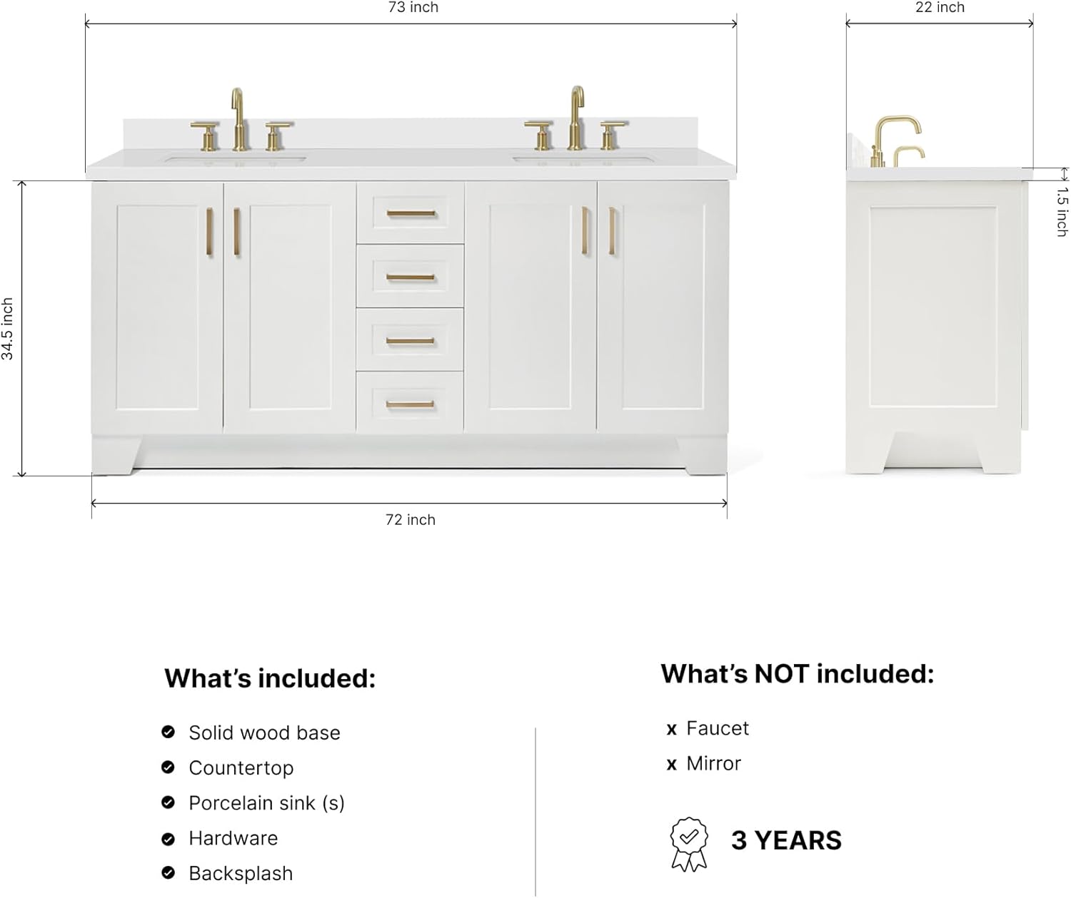 DKB Emilia 72 inch bathroom vanity review,DKB Emilia vanity review and rating,is DKB Emilia vanity worth buying,DKB Emilia vanity review pros cons,DKB Emilia vanity review honest opinion,DKB Emilia large double sink vanity review verdict setup process and initial configuration