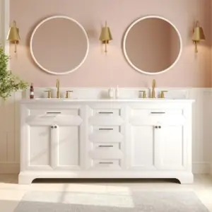 Image 1 of DeerValley 72 inch double sink vanity review