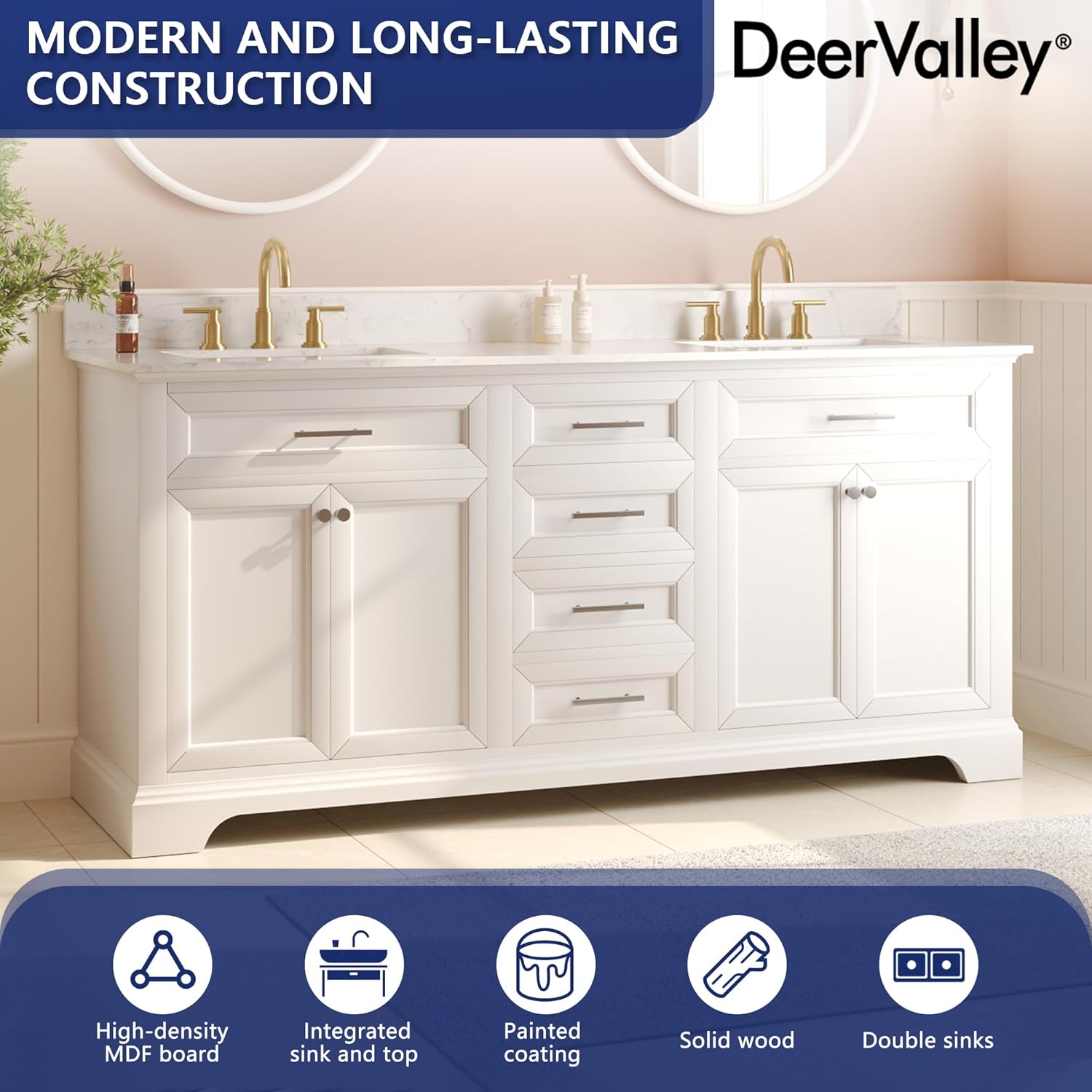 DeerValley 72 inch Double Sink Vanity Review: Our Verdict 3 Setting up the DeerValley 72 inch double sink vanity review,DeerValley 72 inch vanity review and rating,is DeerValley double sink vanity worth buying,DeerValley 72 vanity review pros cons,DeerValley double sink vanity honest opinion,DeerValley bathroom vanity review verdict for the first time
