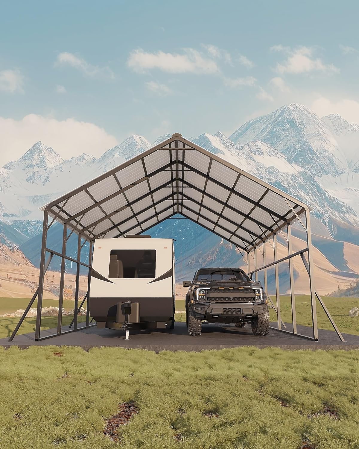 Garvee metal carport kit review,Garvee 20x25 carport review pros cons,Garvee RV shelter review and rating,vertical roof carport review honest opinion,Garvee carport kit review verdict,is Garvee carport worth buying performance testing over multiple weeks