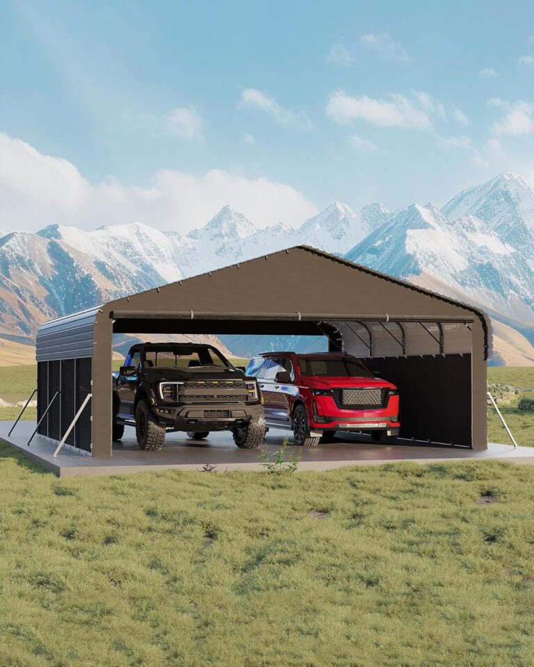 Garvee Metal Carport Review: Honest Pros & Cons for 2 Cars 16 Image 1 of Garvee metal carport review