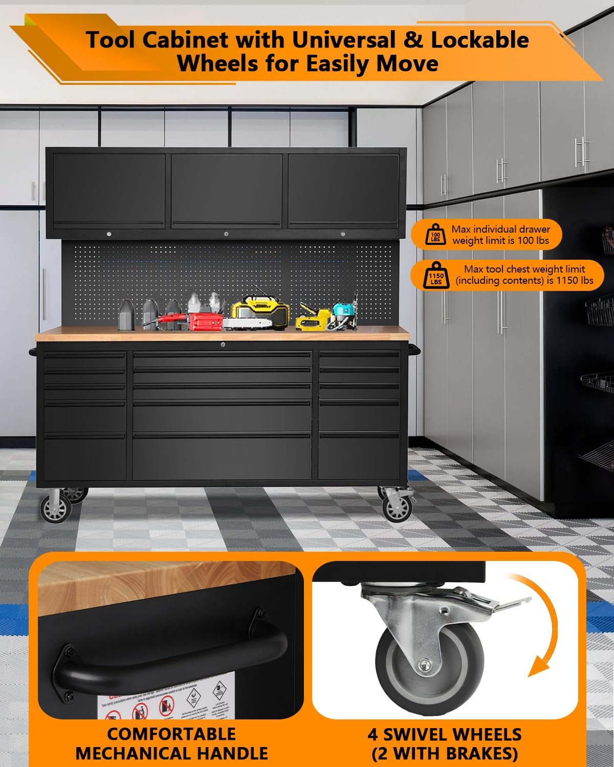 GarveeTech 72-Inch Rolling Tool Cabinet Review: Worth It? 3 GarveeTech 72-Inch Rolling Tool Cabinet review benchmark scores and measured results