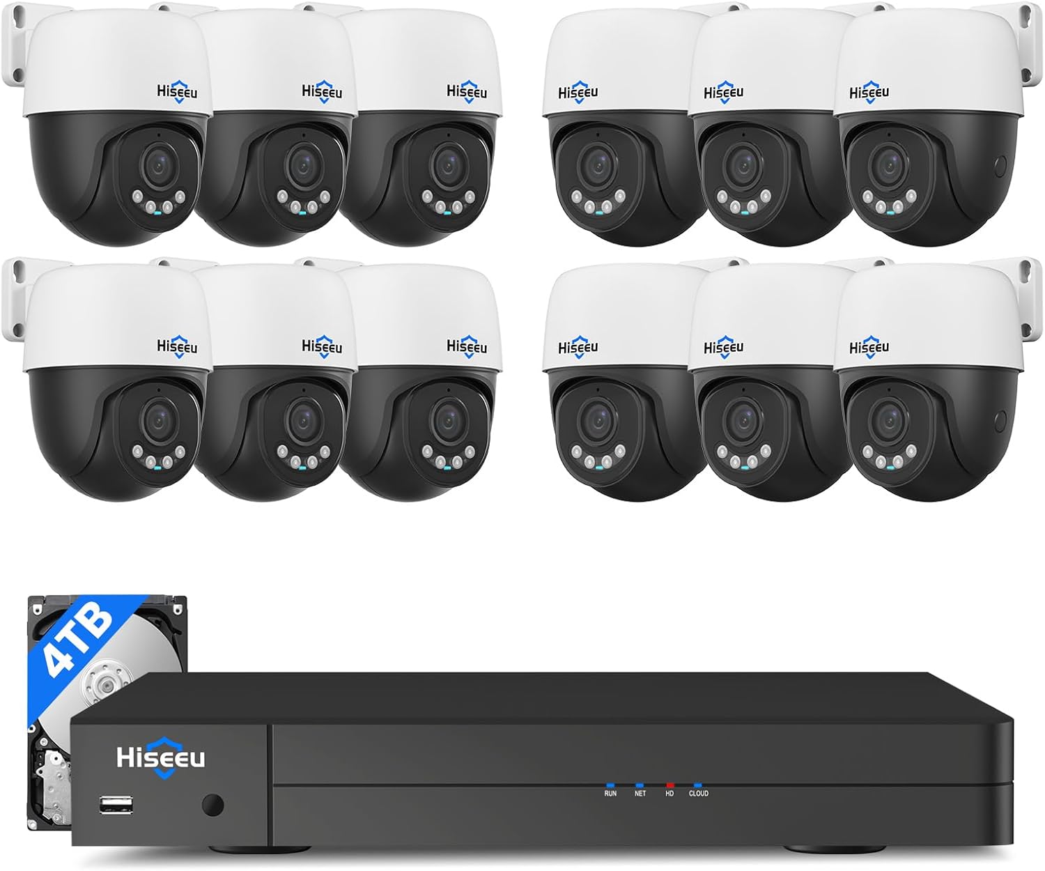 Hiseeu 5MP PoE PTZ Camera System Review: Worth Buying? 1 Hiseeu 5MP PoE PTZ camera system review unboxing showing all included components