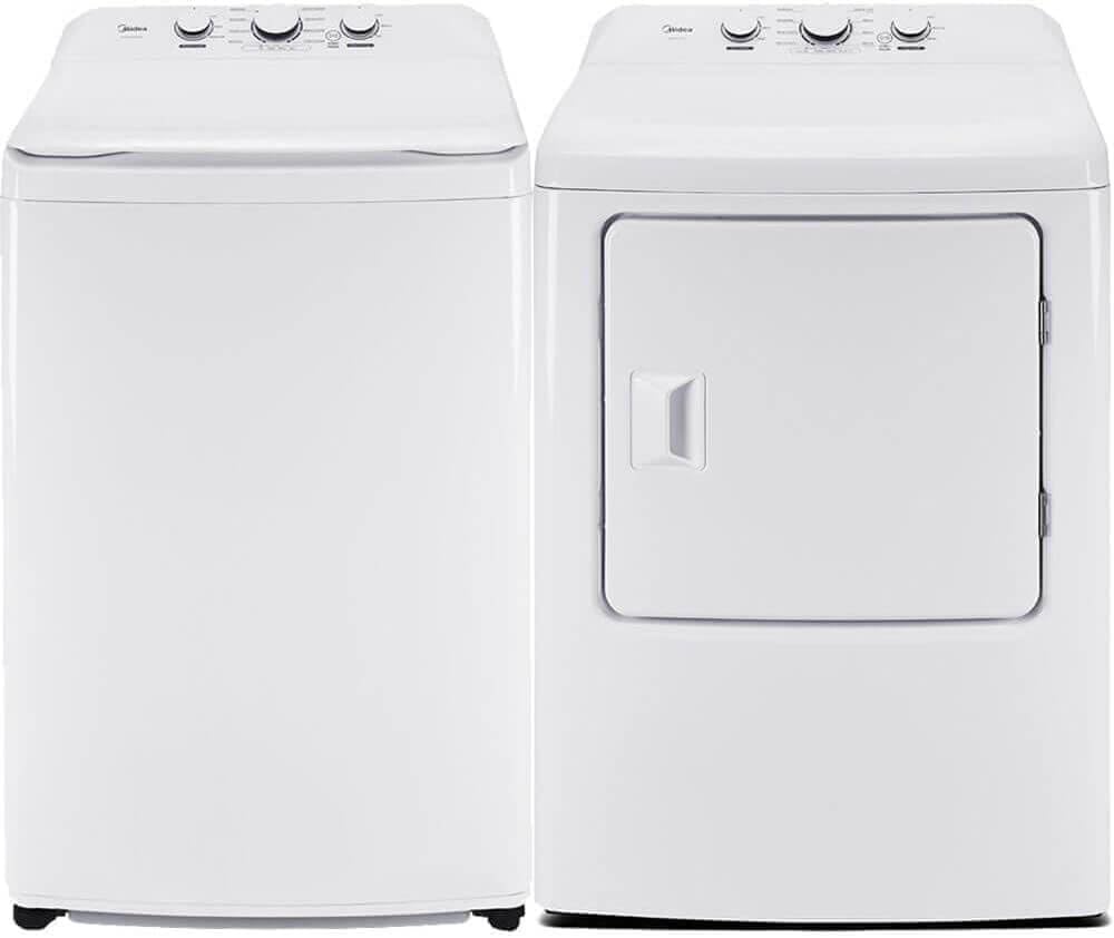 Midea washer dryer set review unboxing and complete package contents showing the washer dryer bundle with accessories