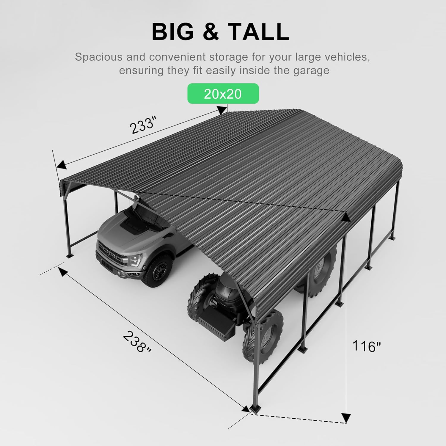 PABIMIA 20x20 Carport Review: Honest Pros & Cons for Buyers 2 PABIMIA 20x20 carport review,PABIMIA 20x20 carport review and rating,is PABIMIA 20x20 carport worth buying,PABIMIA 20x20 carport review pros cons,PABIMIA 20x20 carport review honest opinion,PABIMIA 20x20 carport review verdict — design and build quality detail