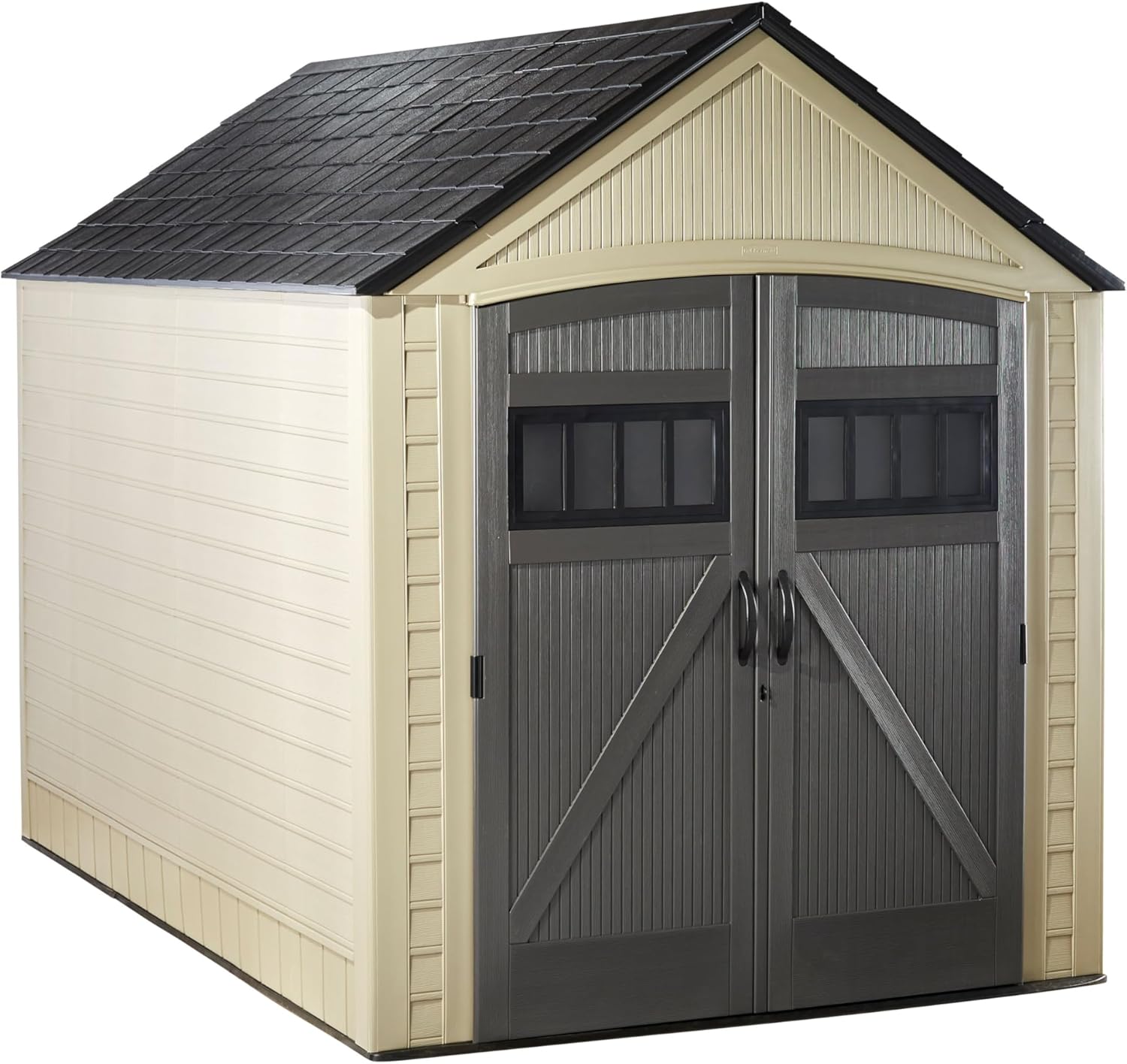 Rubbermaid resin outdoor storage shed review - detailed features and technical specifications