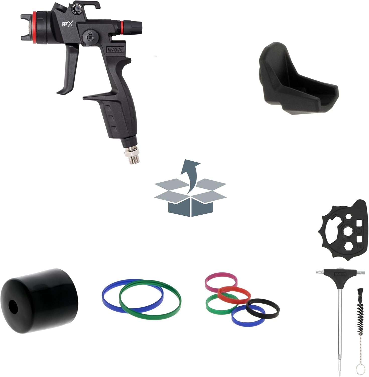 SATA Jet X HVLP Review: Honest Expert Verdict on Performance 2 SATA Jet X HVLP review key features examined up close — X-nozzle system and labyrinth airflow design