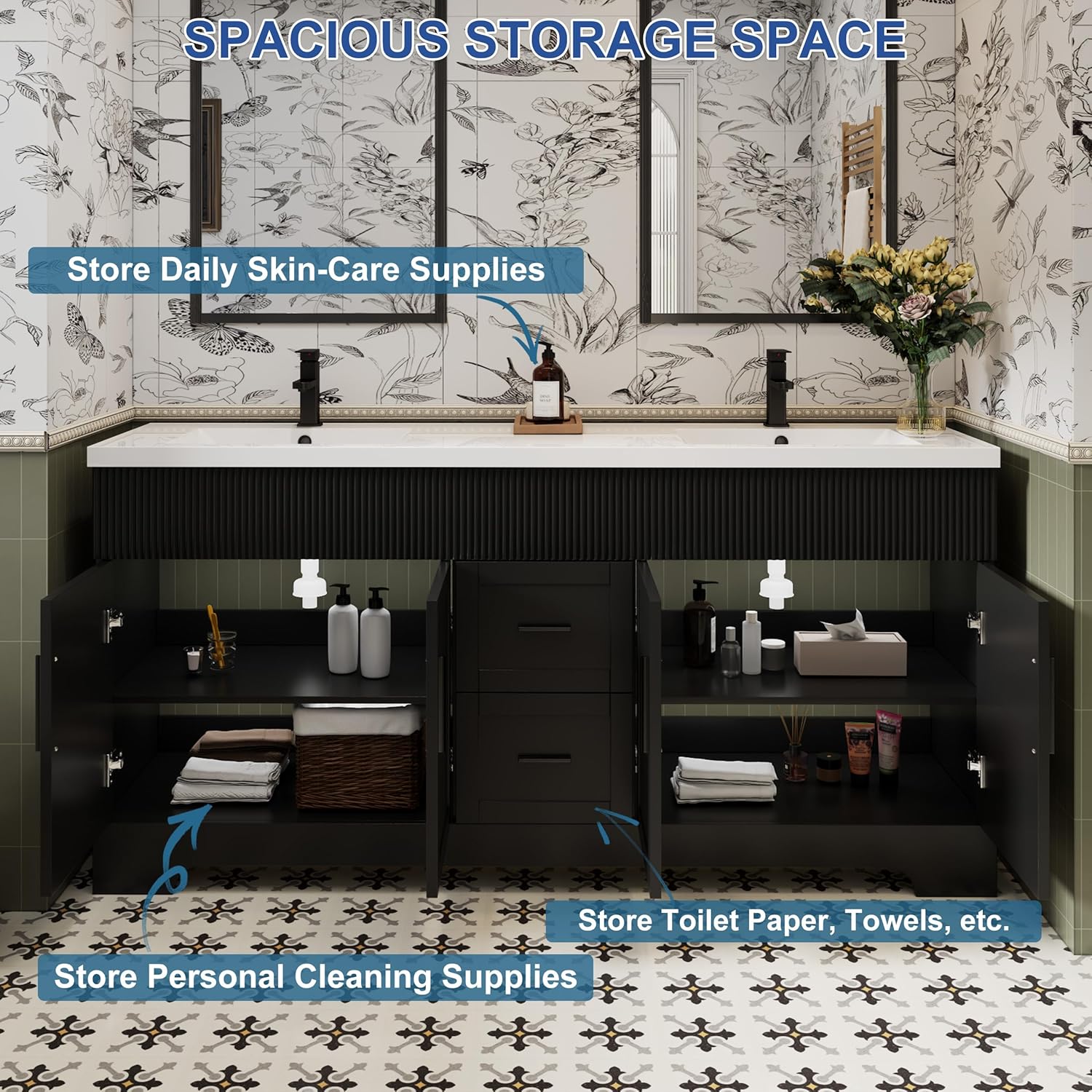 eclife 72 Inch Bathroom Vanity Review: Honest Pros & Cons 3 Setting up the eclife 72 inch bathroom vanity review for the first time