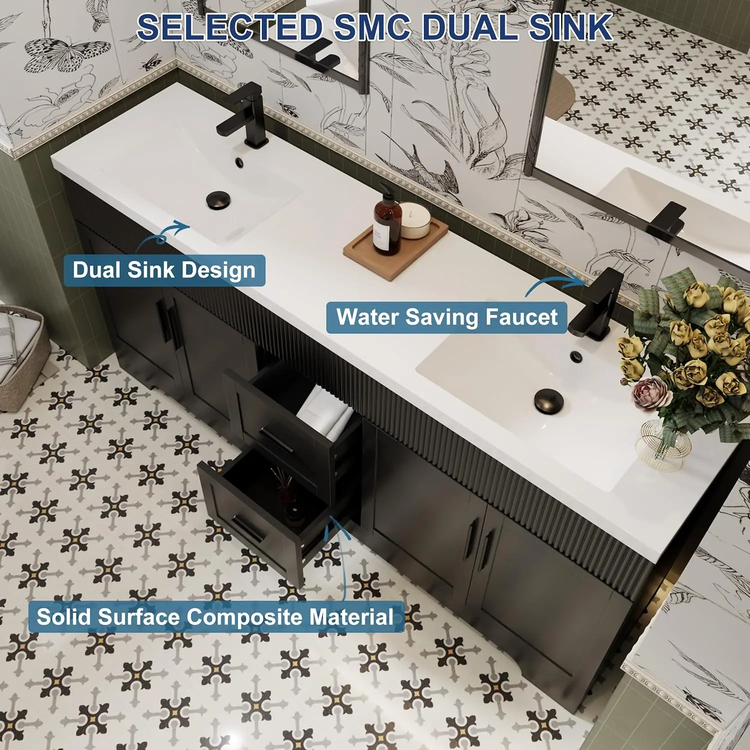 eclife 72 Inch Bathroom Vanity Review: Honest Pros & Cons 4 eclife 72 inch bathroom vanity review performance test results