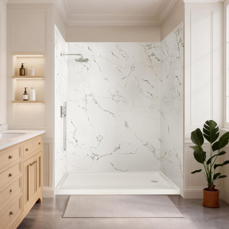 iBath Acrylic Shower Wall Review: Worth Buying? Pros & Cons 1 Image 1 of iBath acrylic shower wall review