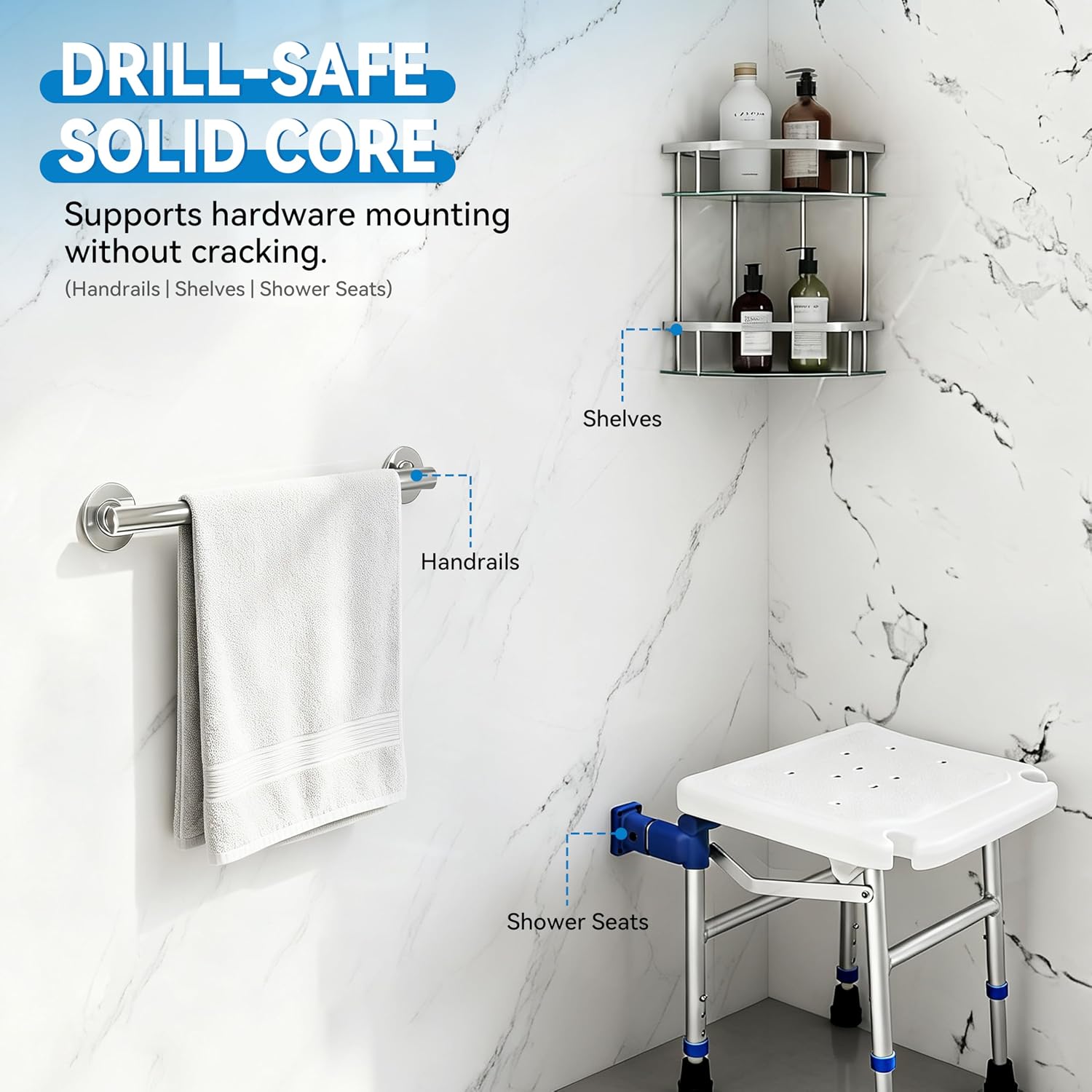 iBath Acrylic Shower Wall Review: Worth Buying? Pros & Cons 4 iBath acrylic shower wall review,iBath shower surround review and rating,3-piece acrylic shower wall review pros cons,iBath shower kit review honest opinion,is iBath acrylic shower worth buying,iBath Volakas white shower review verdict — performance test results