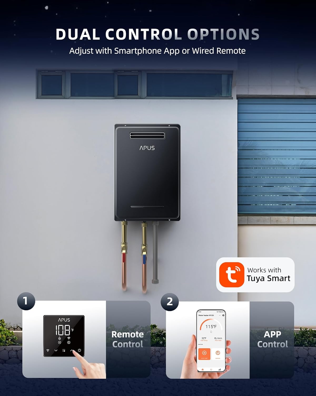 APUS 190000 BTU Tankless Water Heater Review: Honest Pros & Cons 4 APUS 190000 BTU tankless water heater review performance test results showing temperature stability and flow rate measurements