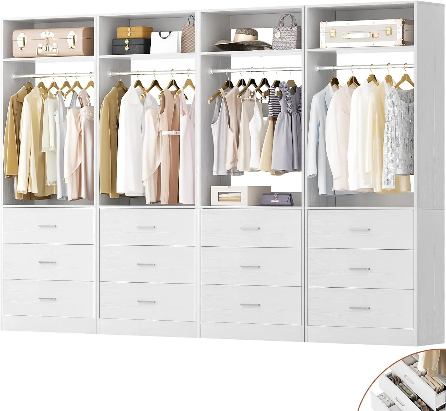 Besiost closet system review — full unboxing showing every item included