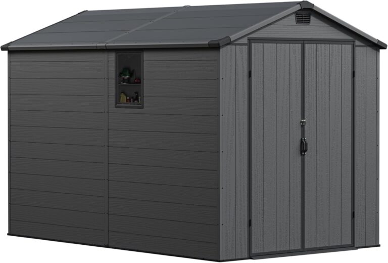 Greesum 6x10 Plastic Storage Shed Review: Honest Verdict 16 Image 1 of Greesum 6x10 plastic storage shed review