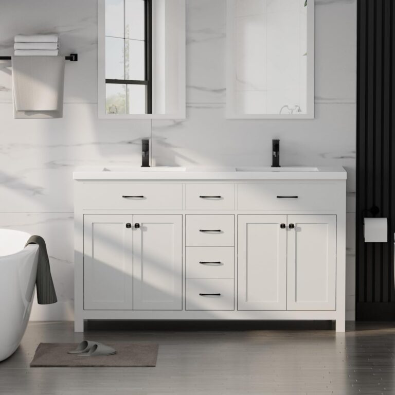LUCKWIND 60 Modern Bathroom Vanity Review: Pros & Cons 5 Image 1 of LUCKWIND 60 modern bathroom vanity review