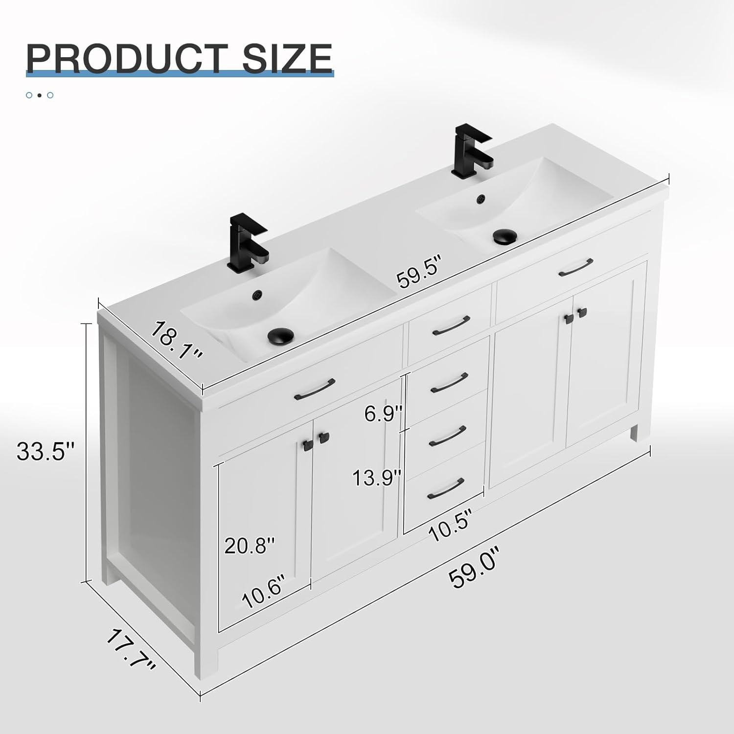 LUCKWIND 60 Modern Bathroom Vanity Review: Pros & Cons 2 LUCKWIND 60 modern bathroom vanity review setup and first use experience
