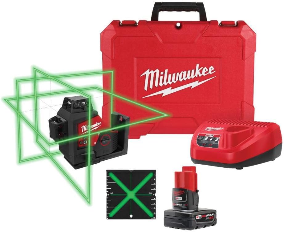 Milwaukee Green Beam 360 Review: Honest Pros & Cons 1 Milwaukee green beam 360 review during hands-on performance testing on a job site
