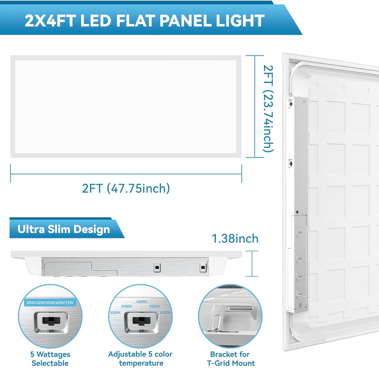 Msbfi 2x4 LED Panel Light Review: Honest Pros & Cons 4 Msbfi 2x4 LED panel light review,2x4 LED flat panel review and rating,is Msbfi LED panel worth buying,2x4 LED ceiling light review pros cons,Msbfi LED panel light honest opinion,Msbfi 2x4 LED flat panel light review verdict features evaluated through real use