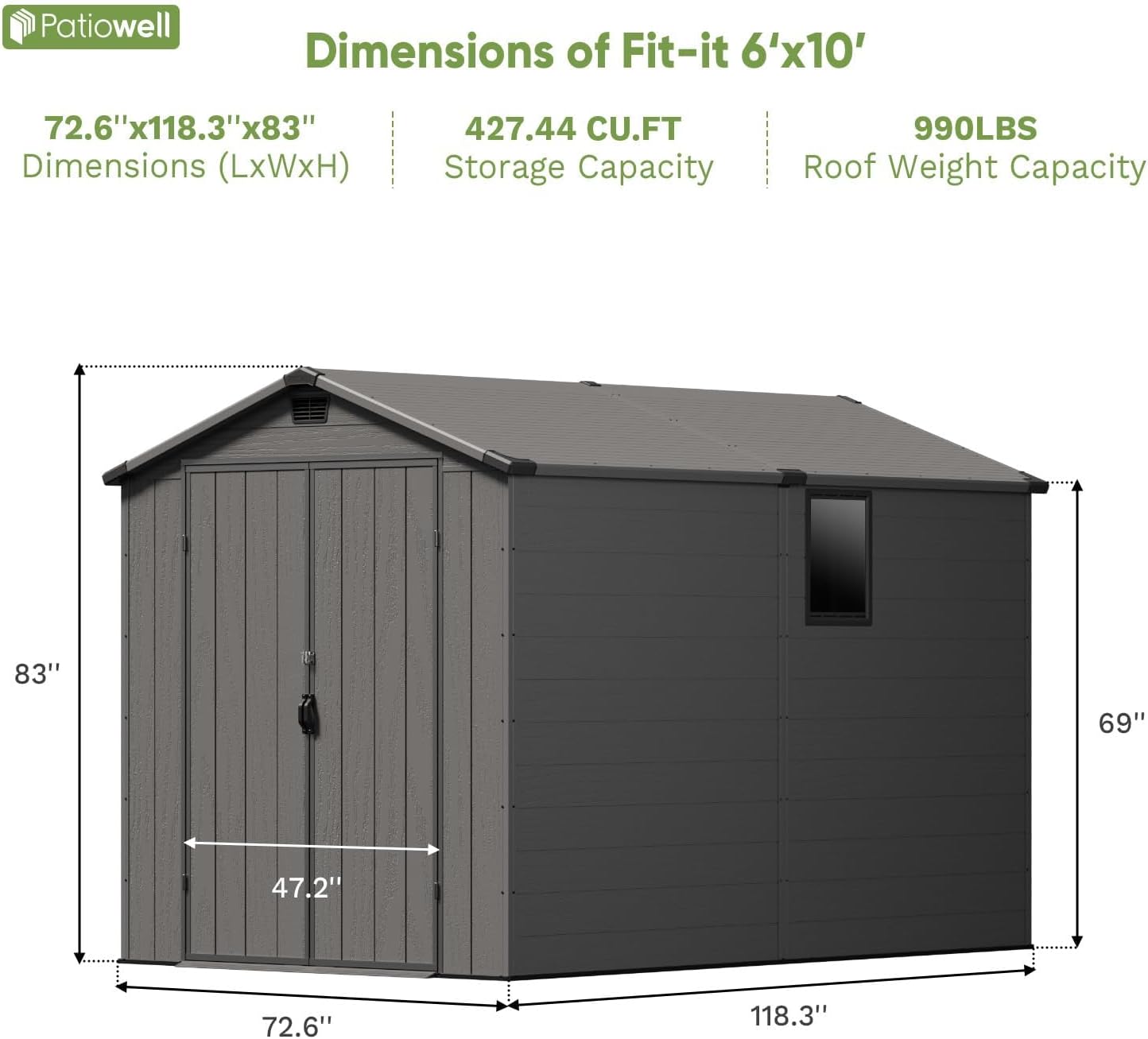 Patiowell 6x10 Storage Shed Review: Durable & Spacious? 4 Patiowell 6x10 storage shed review,Patiowell 6x10 storage shed review and rating,is Patiowell 6x10 shed worth buying,Patiowell 6x10 storage shed review pros cons,Patiowell 6x10 shed review honest opinion,Patiowell 6x10 storage shed review verdict compared against top alternatives