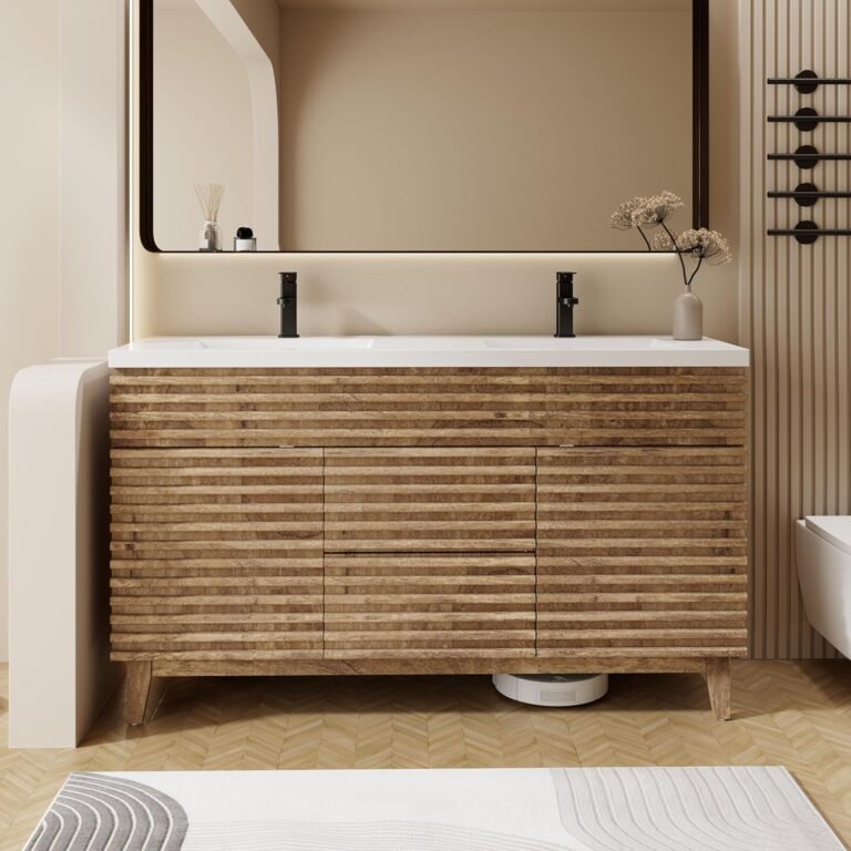 eclife 60 Bathroom Vanity Review: Pros & Cons Worth Buying? 1 Image 1 of eclife 60 bathroom vanity review